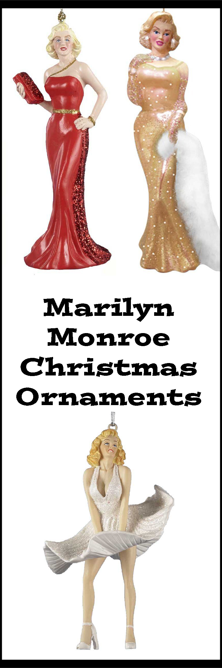 Marilyn Monroe Christmas Ornaments