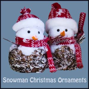 Collection of Snowman Christmas ornaments which are sure to brighten up anyone's Christmas tree.