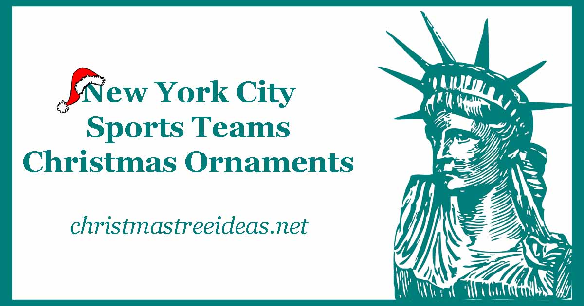 New York City Sports Teams Christmas Ornaments