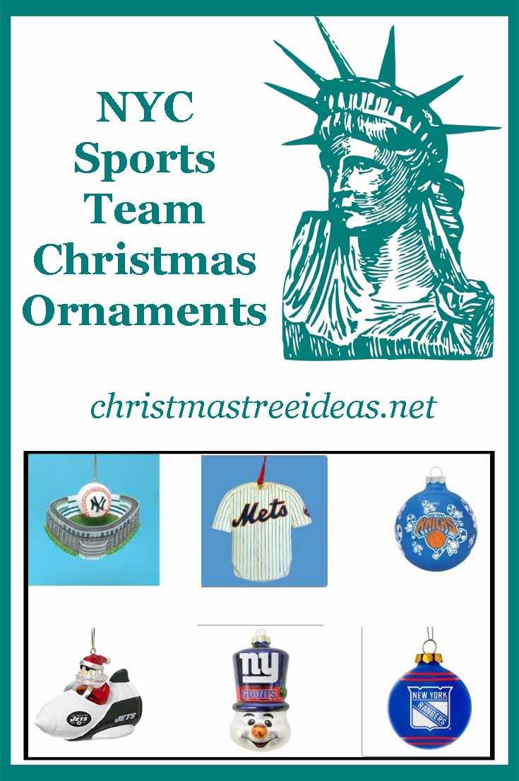 New York City Sports Teams Christmas Ornaments