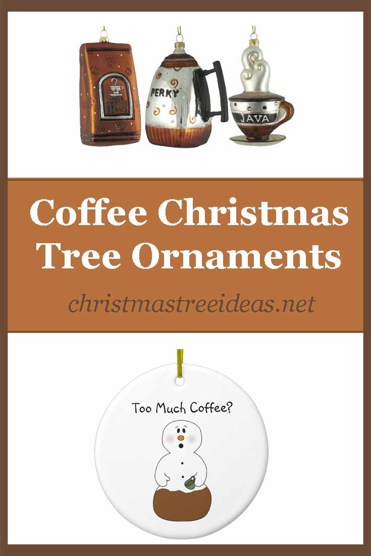 Coffee Christmas tree ornaments