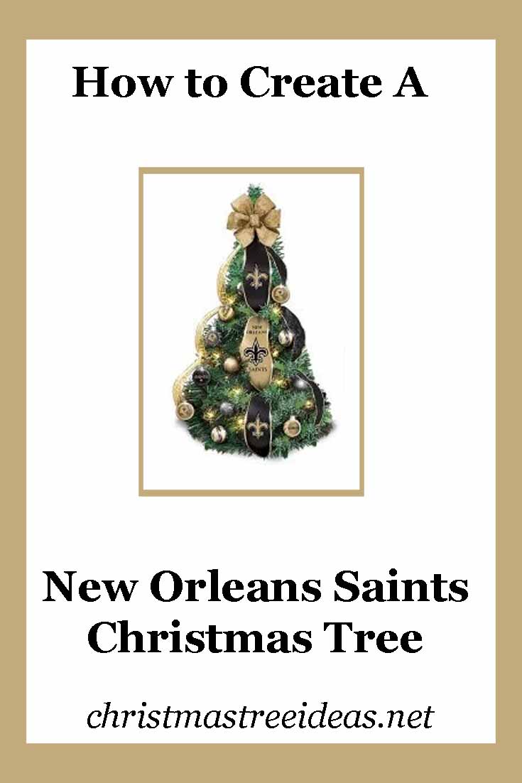 New Orleans Saints Christmas Tree
