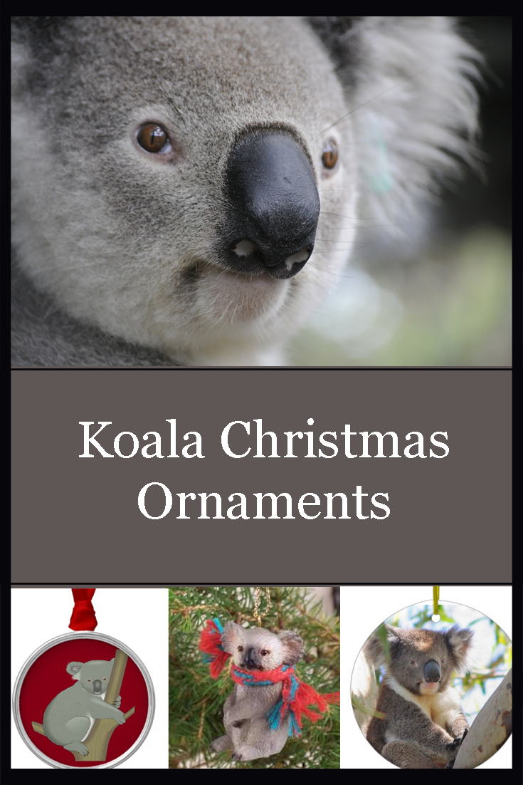 Gorgeous selection of koala Christmas ornaments