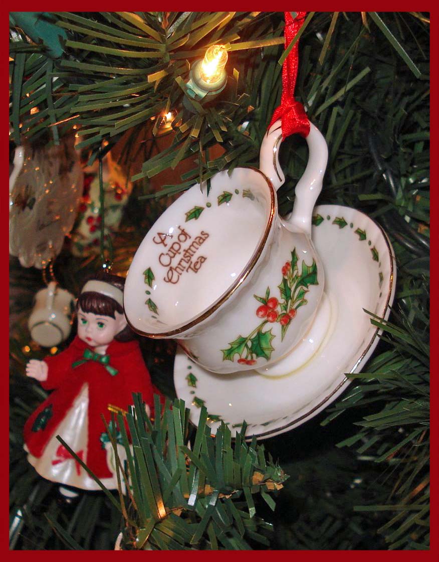 Tea Cup Christmas Ornaments