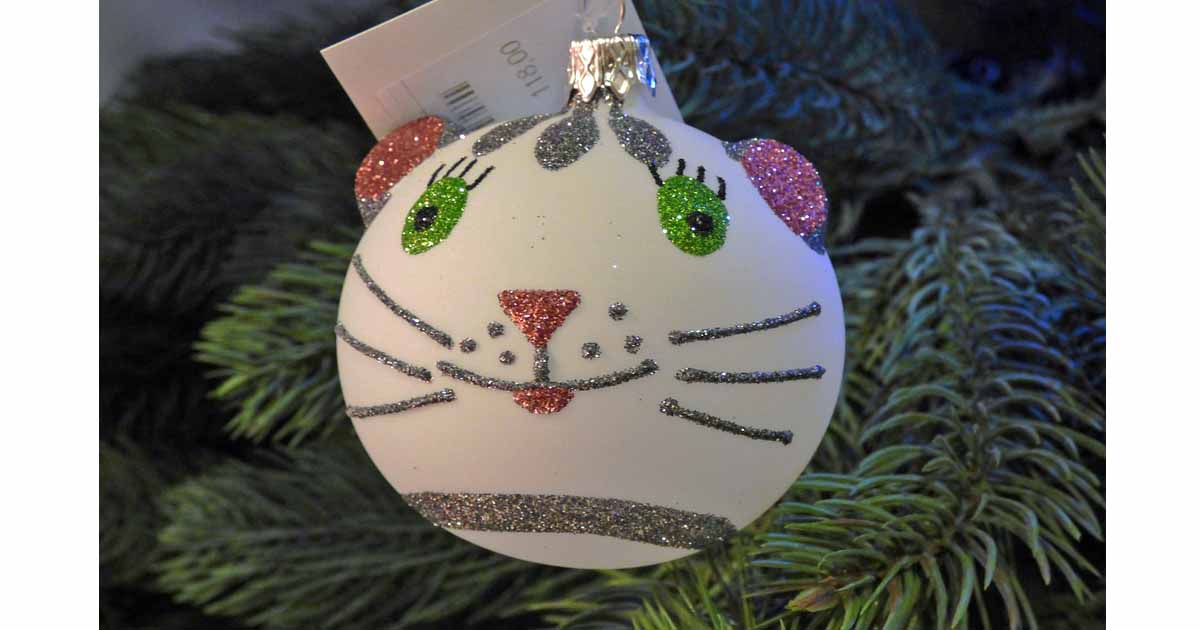 cat christmas tree ornament diy idea