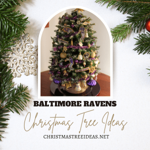 A Baltimore Ravens Christmas tree