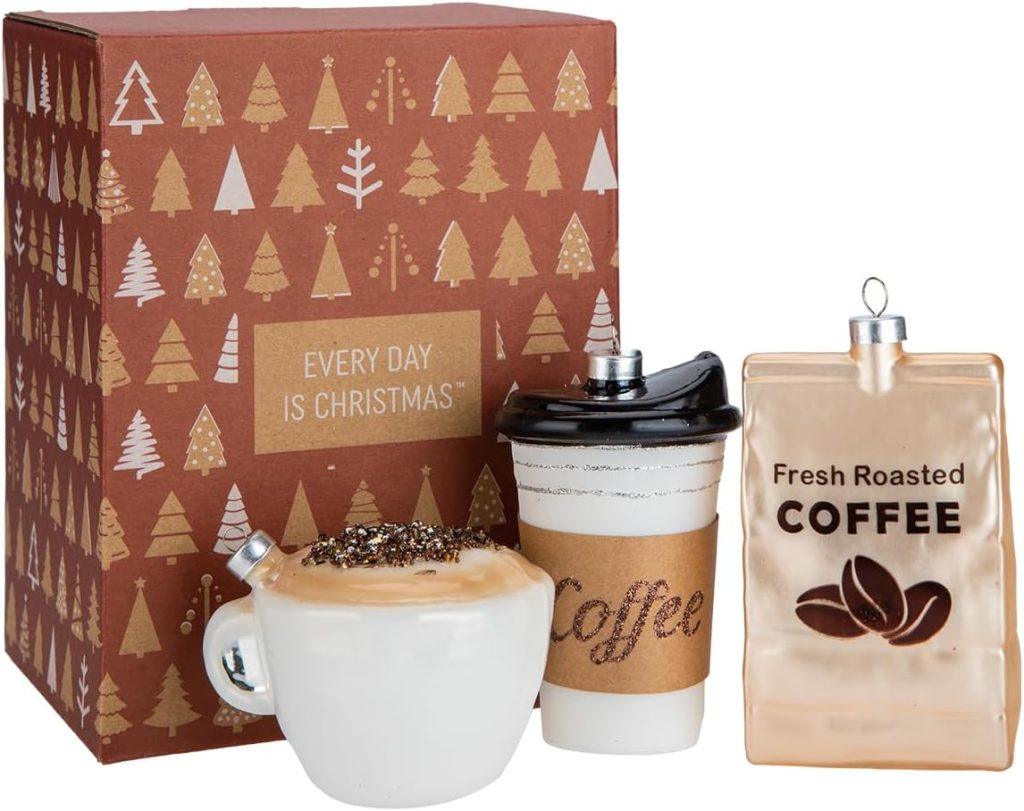 Set of 3 Coffee Ornaments