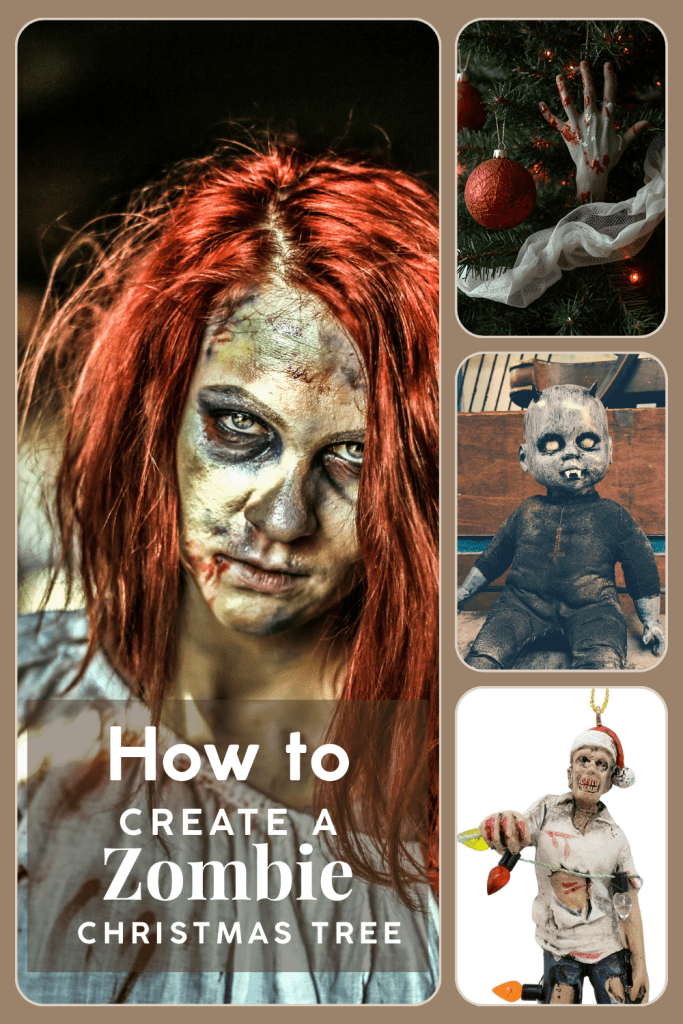 Ideas on how to create a zombie christmas tree