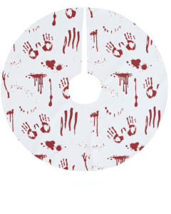 Blood splatter Christmas Tree Skirt