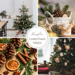 Rustic Christmas tree decorating ideas
