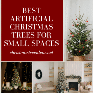 Examples of some of the best artificial christmas trees for small spaces