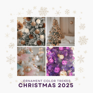 Christmas ornament color trends for Christmas 2025